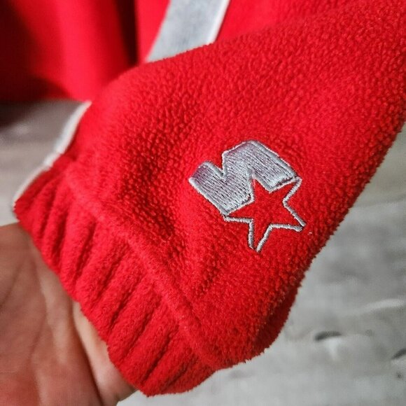 Vintage 90s Y2K Starter Team Ohio State Buckeyes OSU Pullover Fleece Sweatshirt - Picture 10 of 15